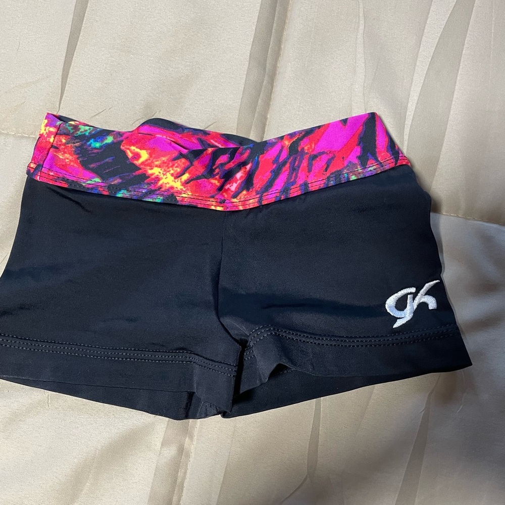 GK Elite dance/gymnastics shorts.